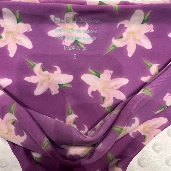NWT Fleur Swim Calla Bottom in Lilac Lily - Picture 5 of 7